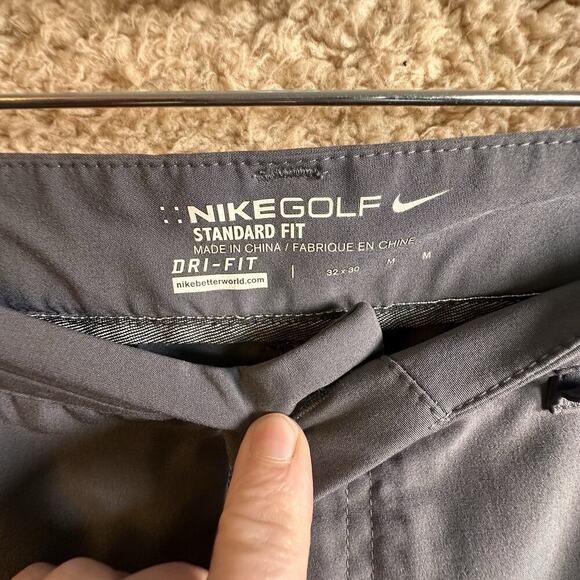 Nike Golf Pants Mens 32x30 Dri-Fit Standard Fit Performance Chino Slacks Gray - Picture 7 of 14